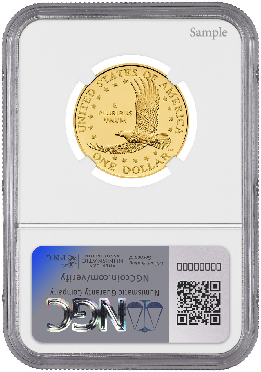 2025 W G$1 Sacagawea, 25th Anniversary Golden Dollar 24K FDI NGC
