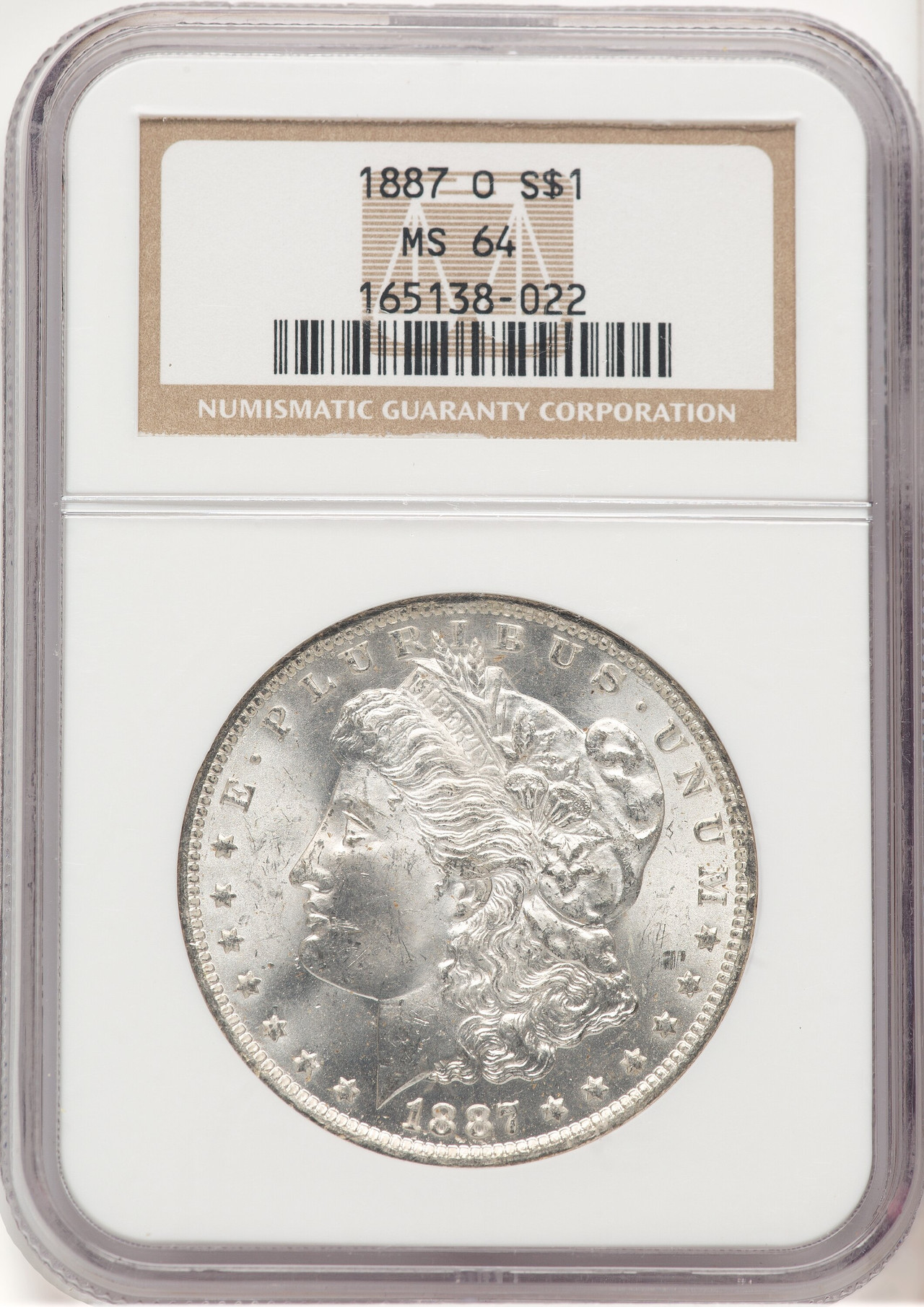 v　galilee 1887-O Morgan Dollar NGC MS64 - LCR Coin