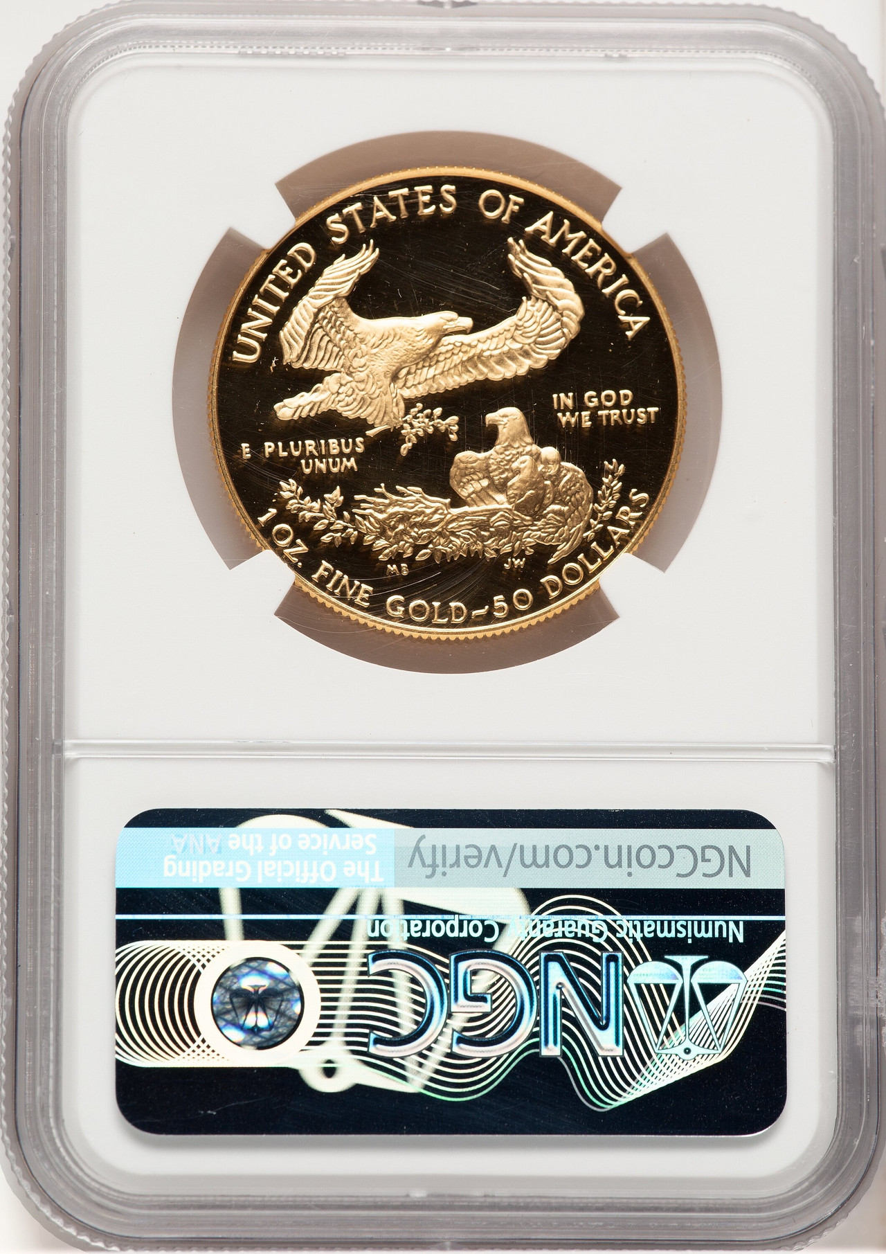 1989-W Proof Gold Eagle 1 oz NGC PF70 Ed Moy - LCR Coin