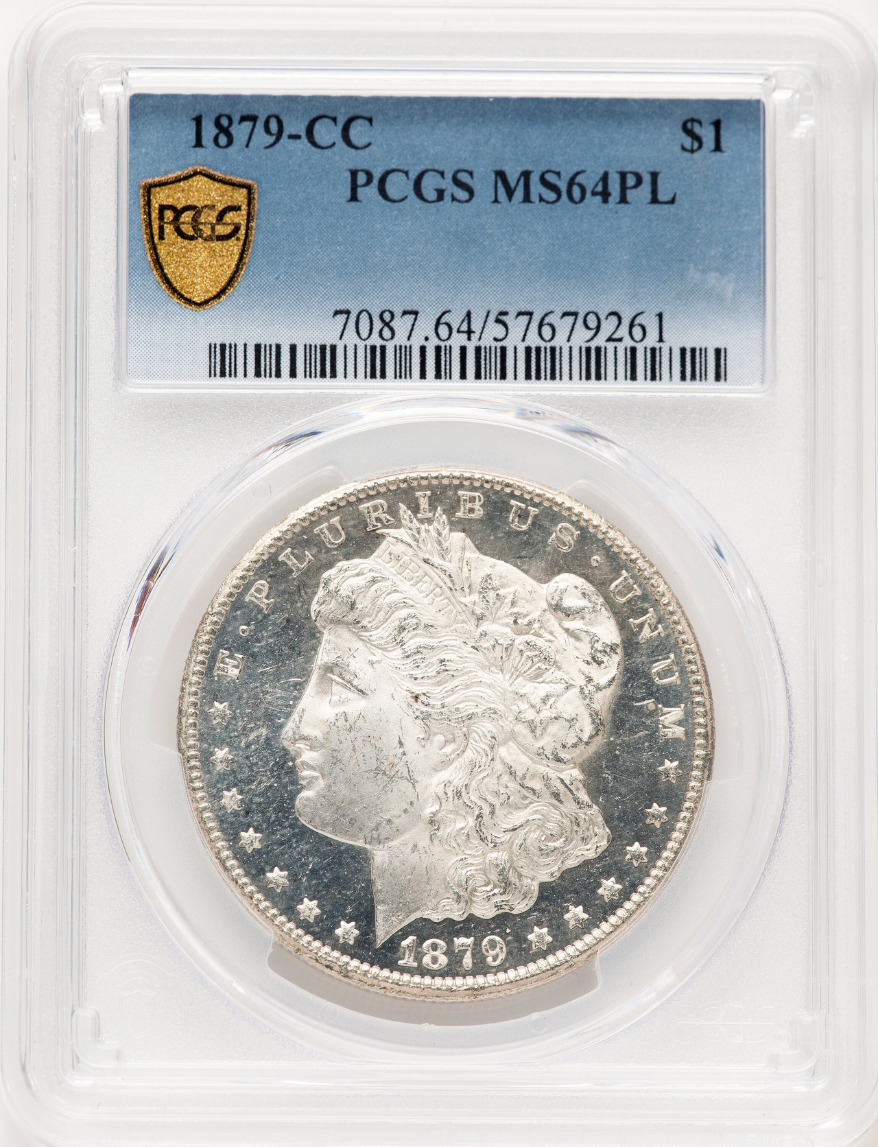 1879-CC PL Morgan Dollar PCGS MS64 - LCR Coin