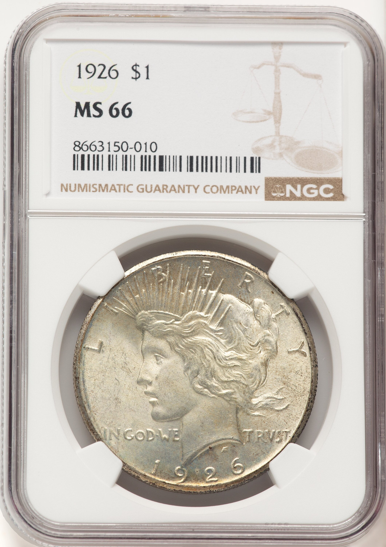 1926 Peace Dollar NGC MS66 (780417020) - LCR Coin