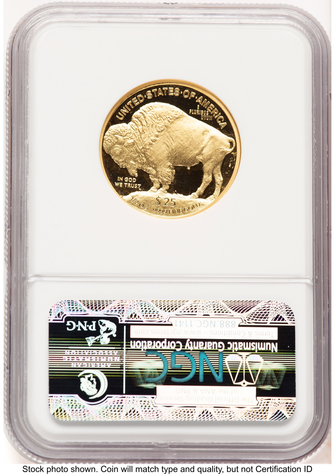 2008-W Proof Gold Buffalo 1/2 oz First Year of Issue NGC PF70