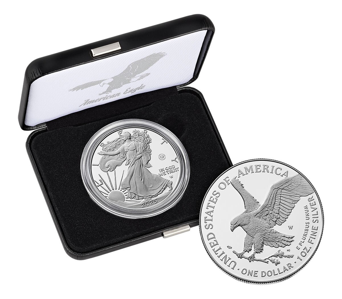 2025-W Silver Eagle Laser Engraved Privy Box & COA | LCR Coin