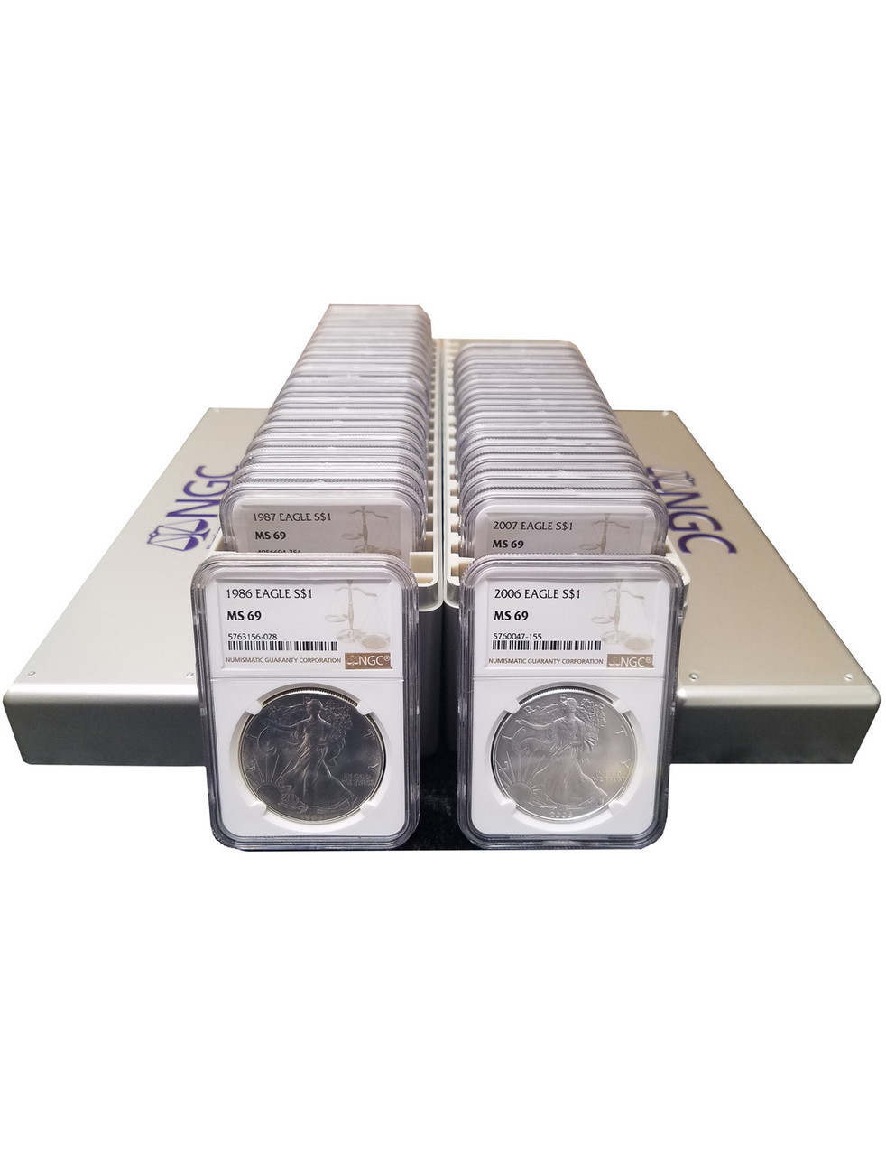 1986-2026 American Silver Eagle 42-pc Set NGC MS69 | LCR Coin