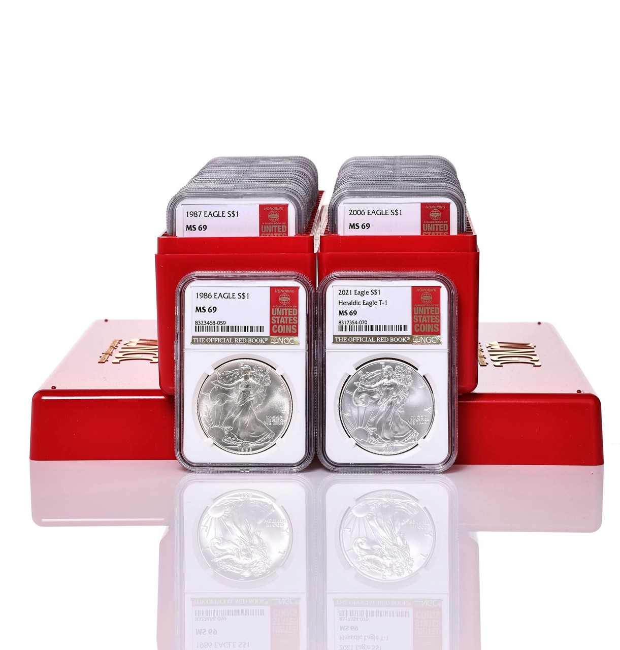 1986-2026 American Silver Eagle 42-pc Set NGC MS69 | LCR Coin