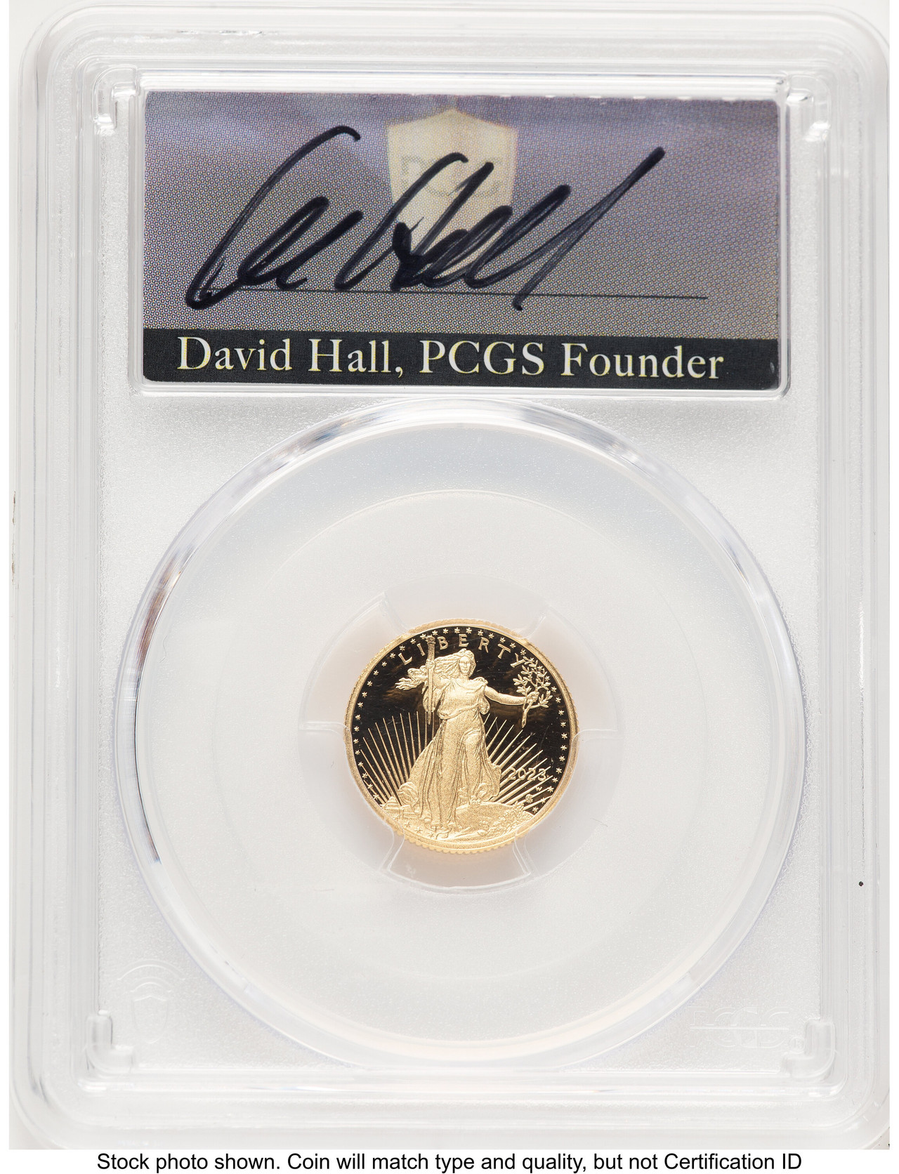 2023-W Proof Gold Eagle 1/10 oz AR David Hall PCGS PR70 (784048007