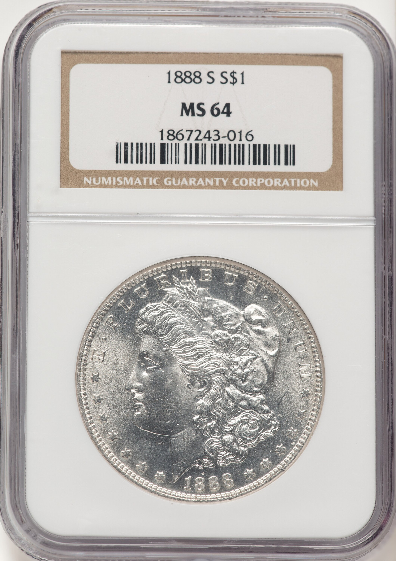 1888-S Morgan Dollar NGC MS64 - LCR Coin