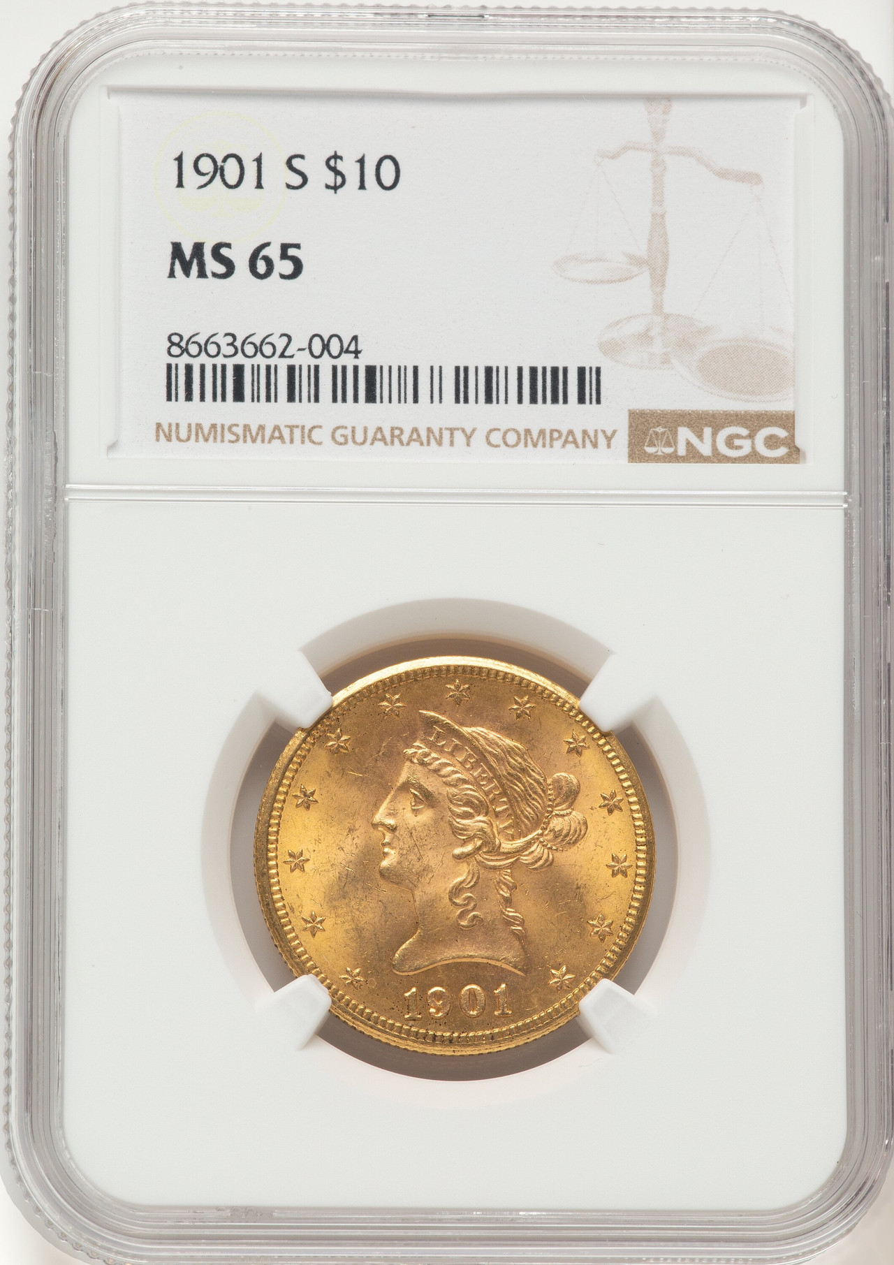 1901-S $10 Liberty Eagle NGC MS65 - LCR Coin