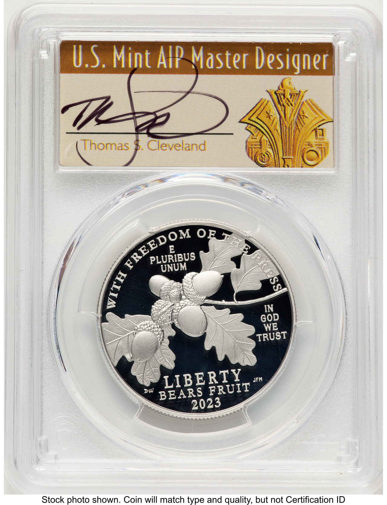 2023-W Proof Platinum Eagle 1 oz FDI Thomas Cleveland Art Deco