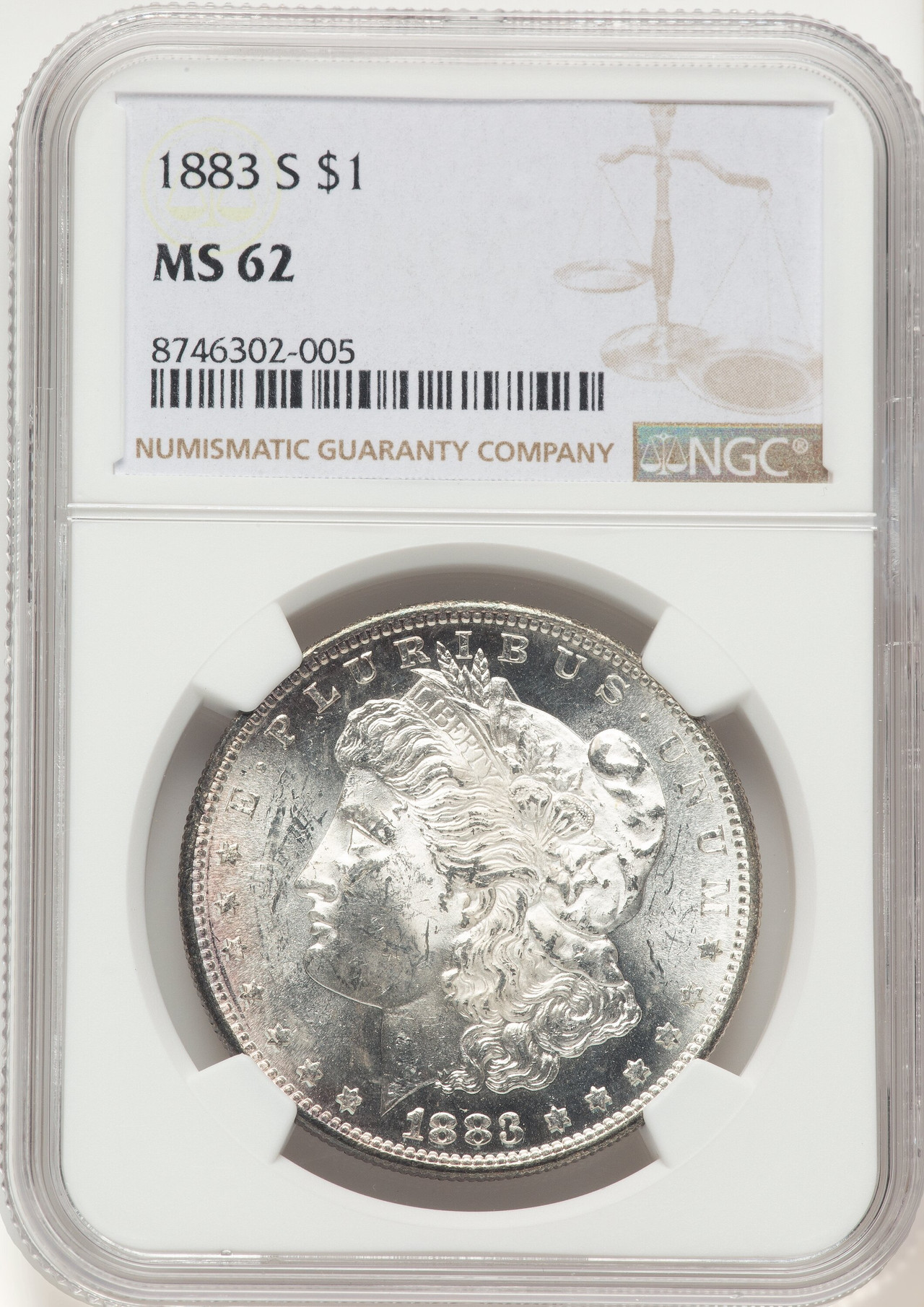 1883-S Morgan Dollar NGC MS62 - LCR Coin