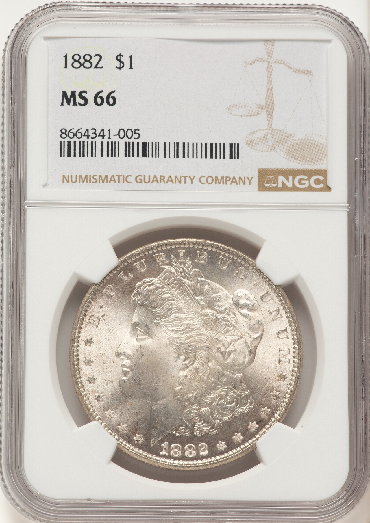1882 Morgan Dollar NGC MS66 - LCR Coin