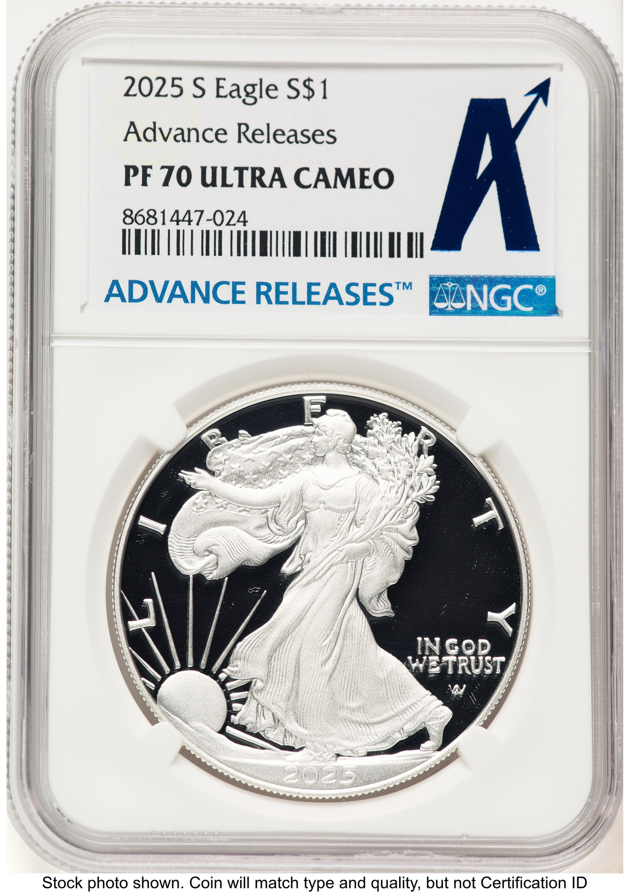 2025-S Proof Silver Eagle 1 oz AR Standard NGC PF70 - LCR Coin
