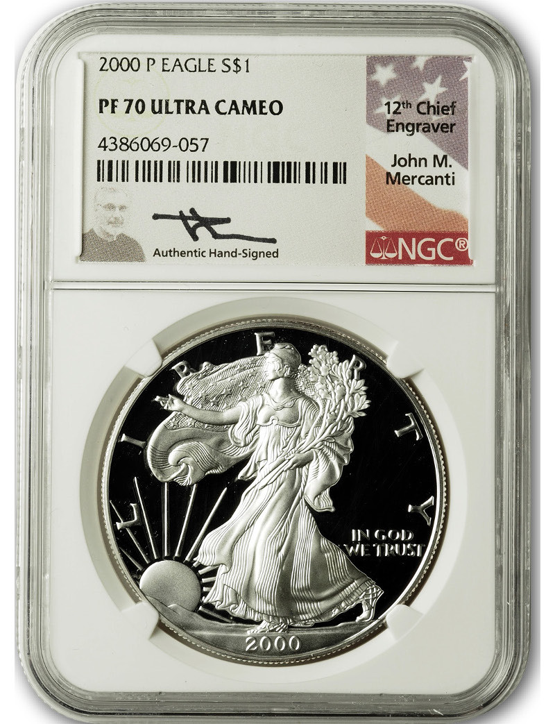 2000-P American Proof Silver Eagle NGC PF70 UCAM | LCR Coin
