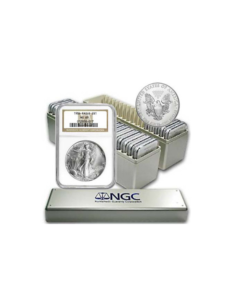 1986-2021 American Silver Eagle 36-pc Set NGC MS69 | LCR Coin