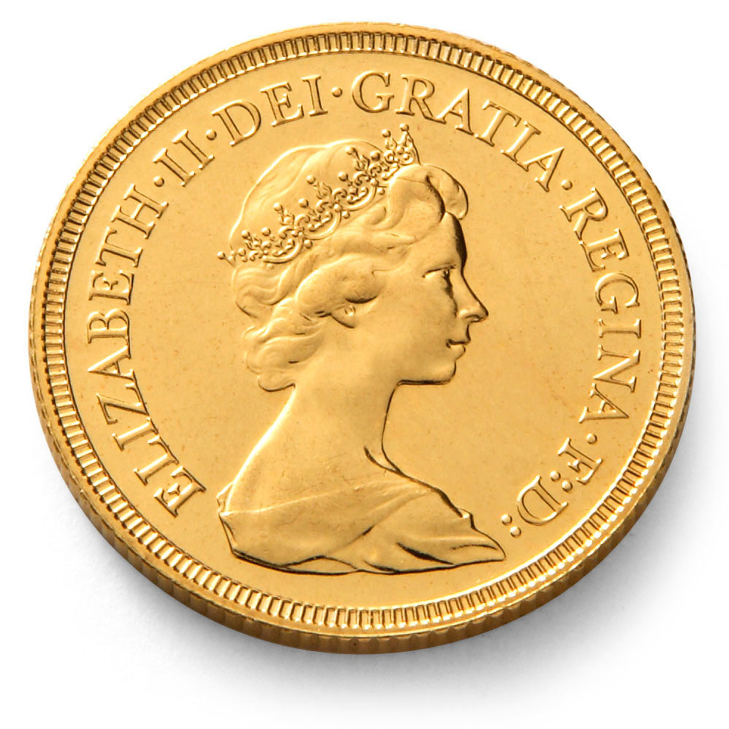 British English Gold Sovereign New Queen Elizabeth - LCR Coin