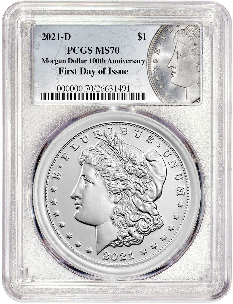 2021-D $1 Morgan Dollar First Day of Issue PCGS MS70 | LCR Coin