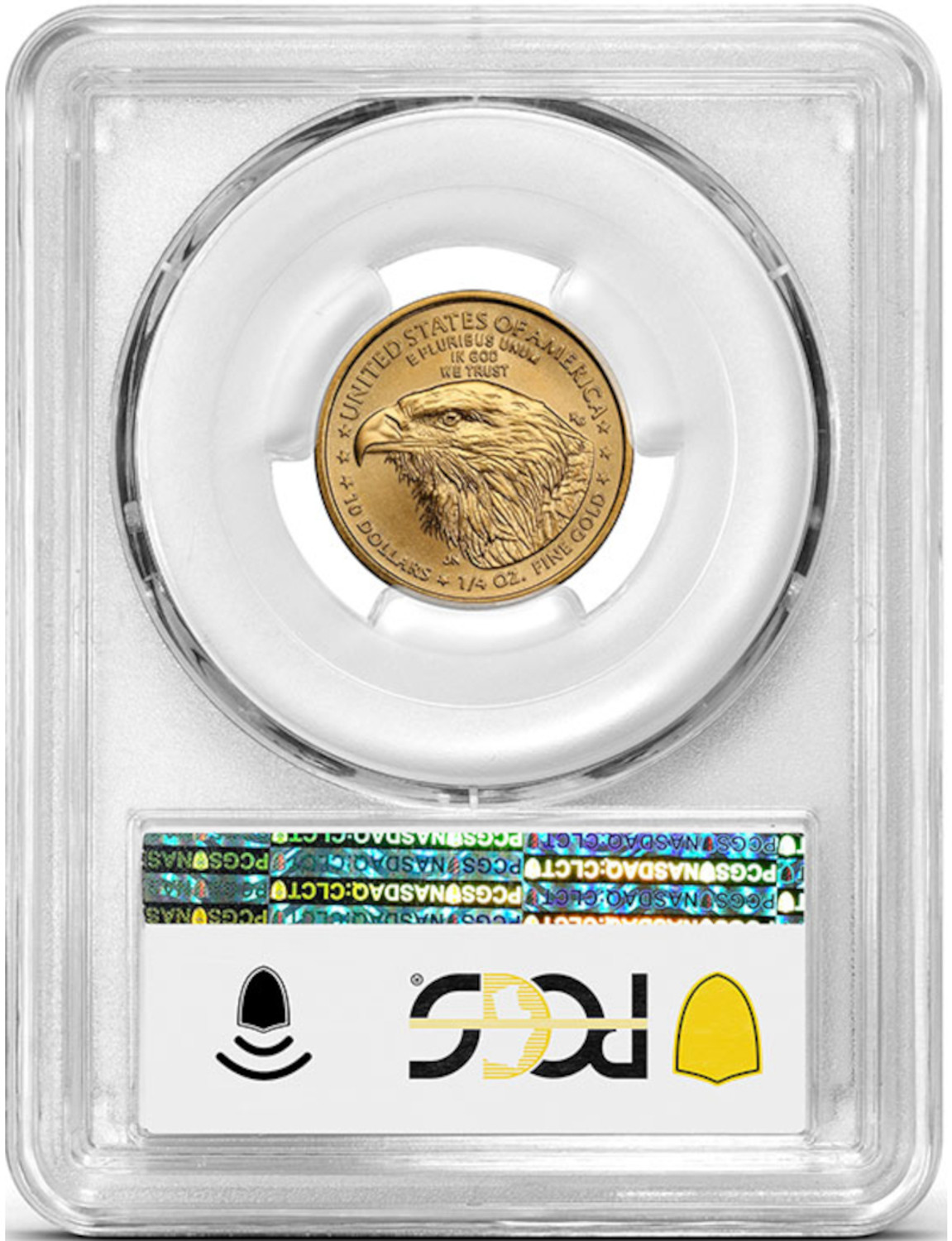 2021-W $10 Gold Eagle Type 2 Unfinished Proof Dies PCGS MS70 | LCR