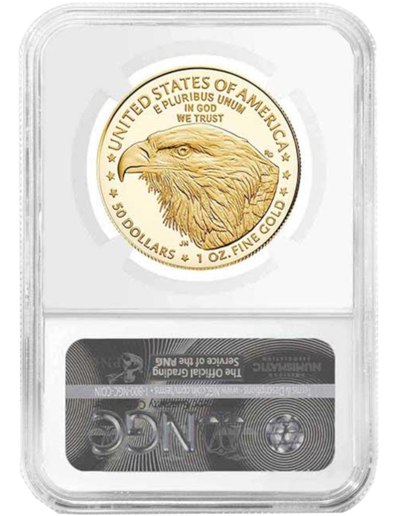 ♡ALOHANUILOA.KAREN♡ ERCOLアーコールゴールドスミス 2022 $50 Gold Eagle 1 oz Advanced Release NGC PF70UCAM Jennie