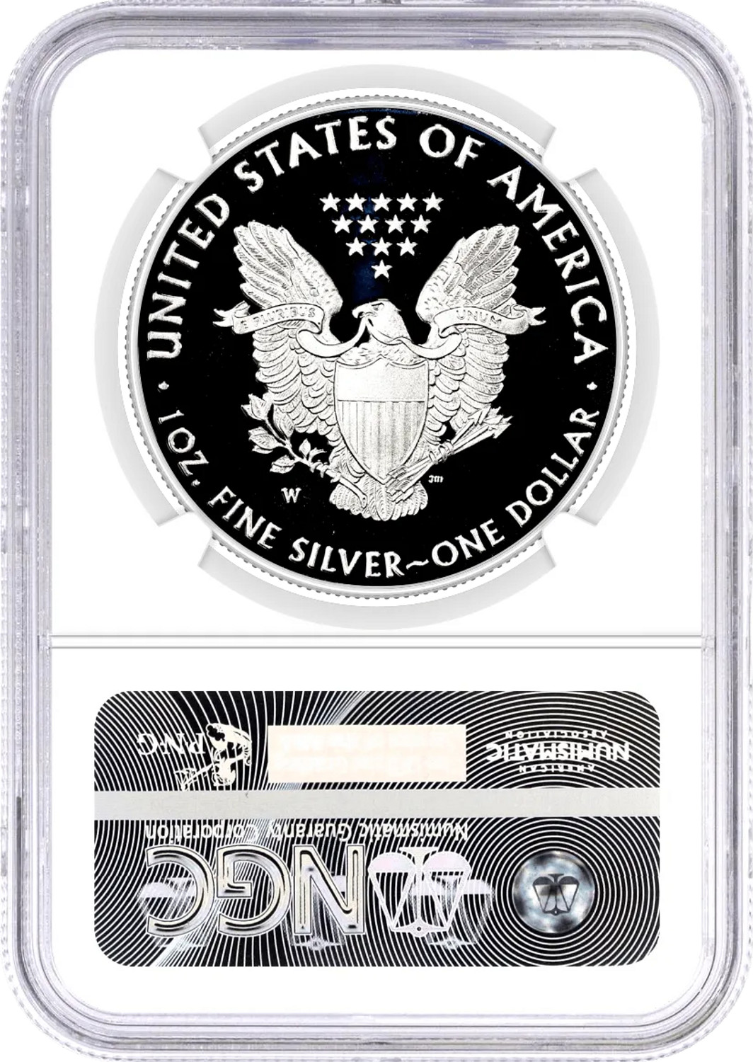 2021-W Silver Eagle Heraldic Eagle T-1 First Day of Issue