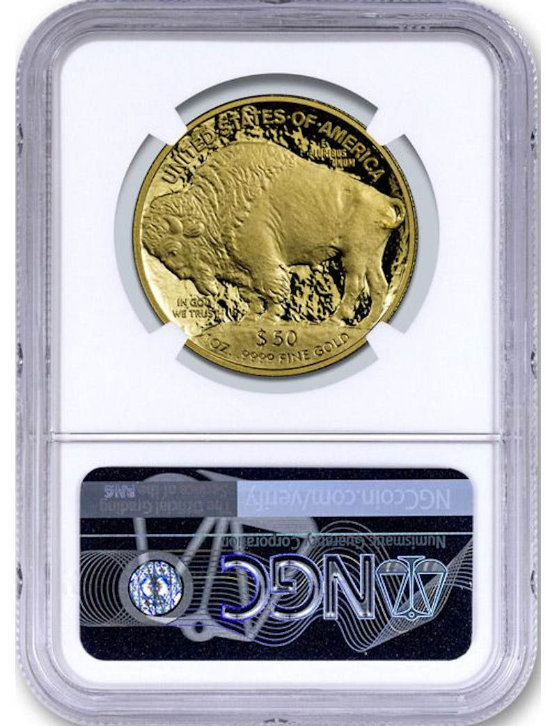 2022-W $50 Gold Buffalo FDI NGC PF70 Anna Cabral Signed | LCR Coin