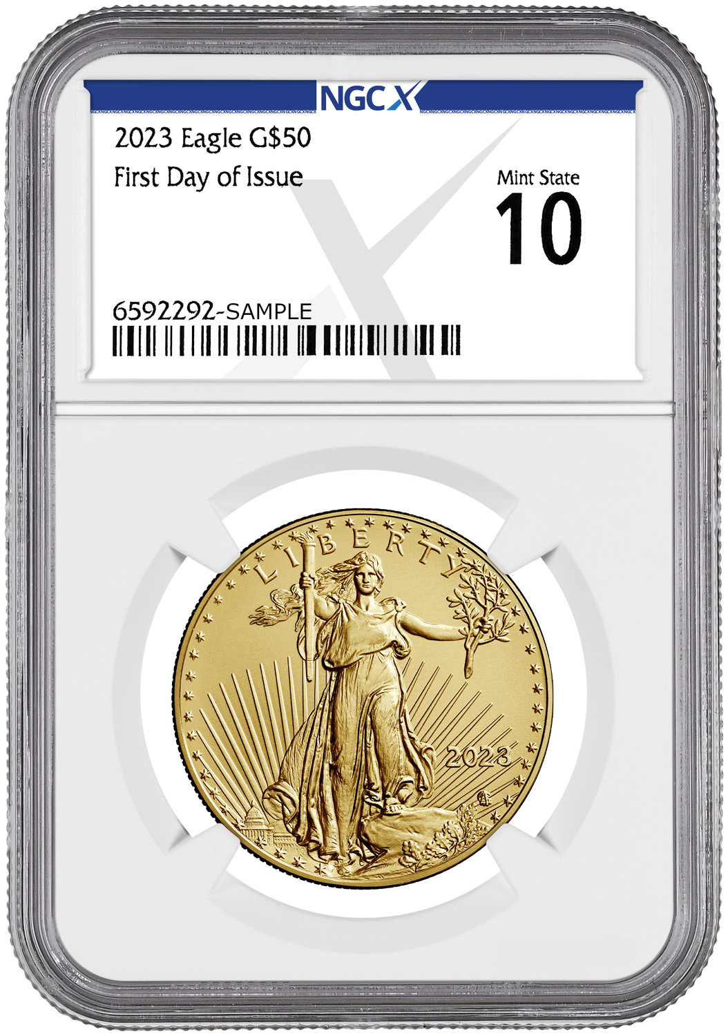 2023 $50 One Ounce Gold Eagle NGCX MS10 | LCR Coin