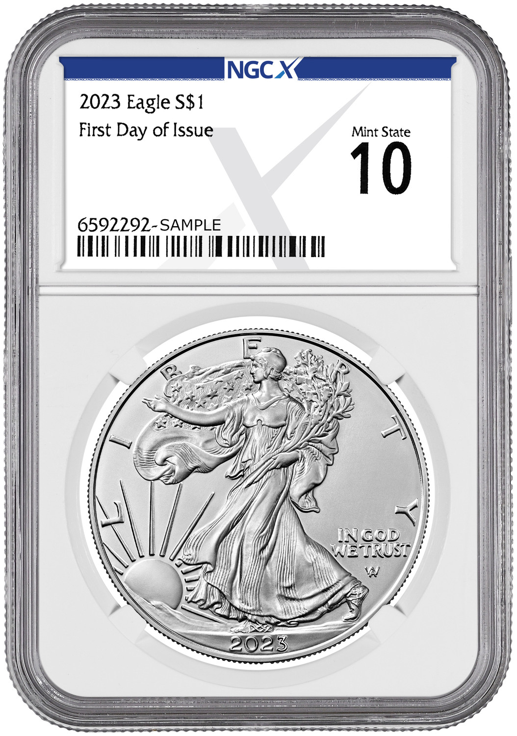 2023 $1 1-oz Silver Eagle NGC MS70 First Day Of Issue, 60% OFF