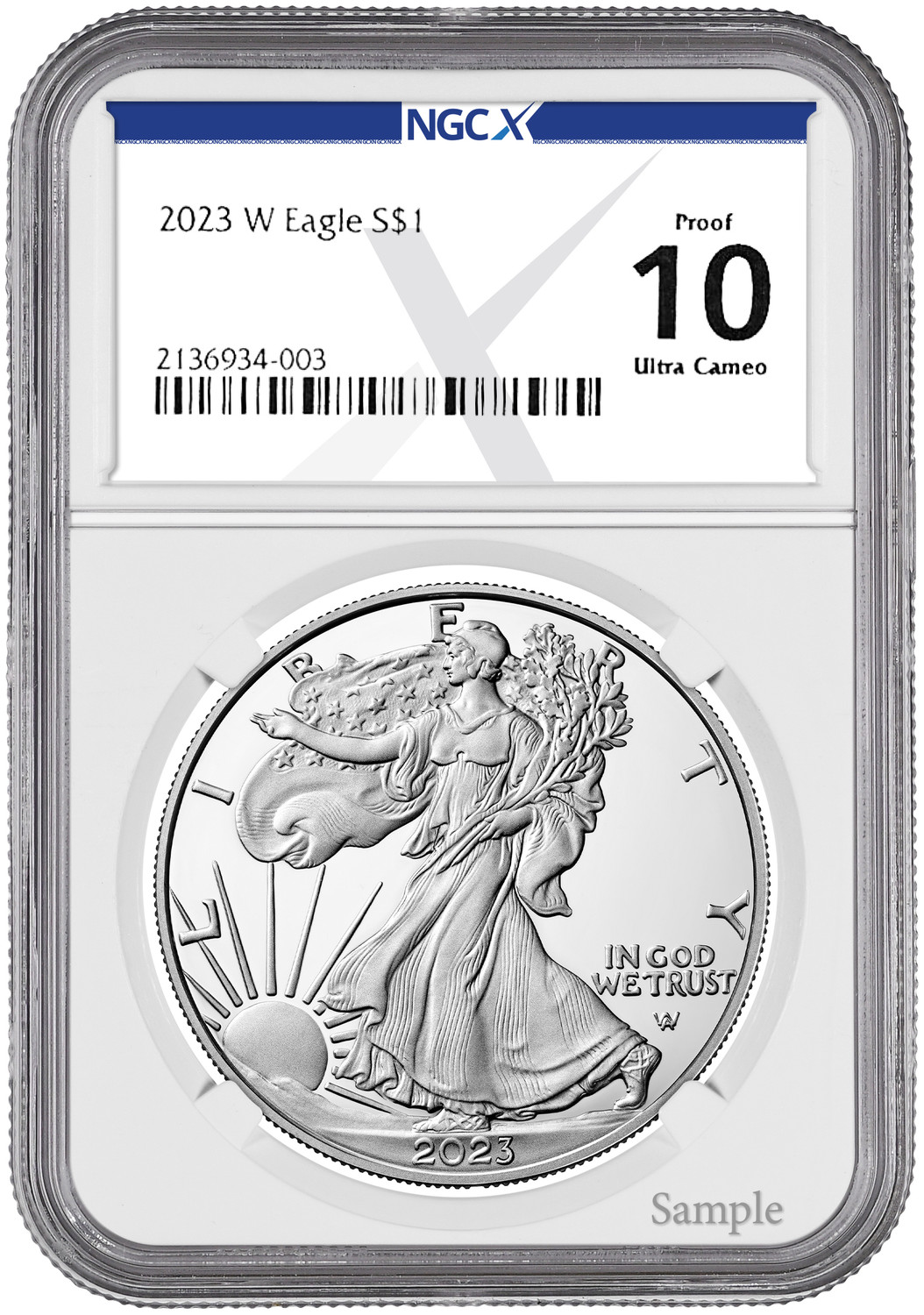 2023-W American Silver Eagle NGCX PF10 Ultra Cameo | LCR Coin