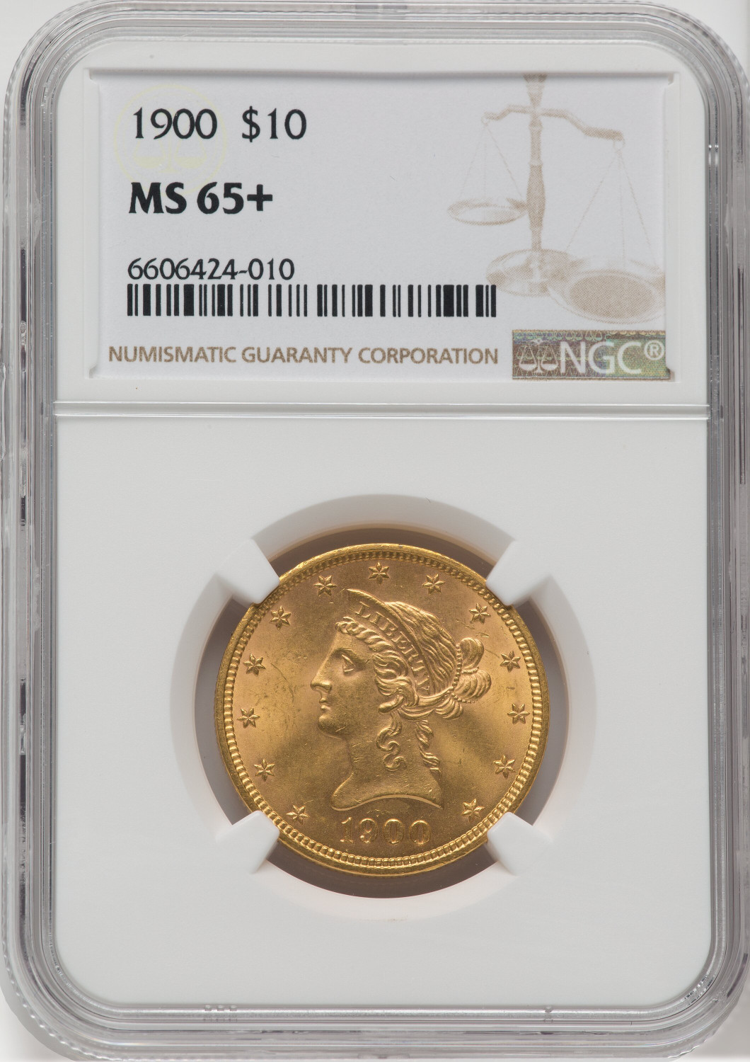 1900 $10 NGC Plus Liberty Eagle NGC MS65+ - LCR Coin