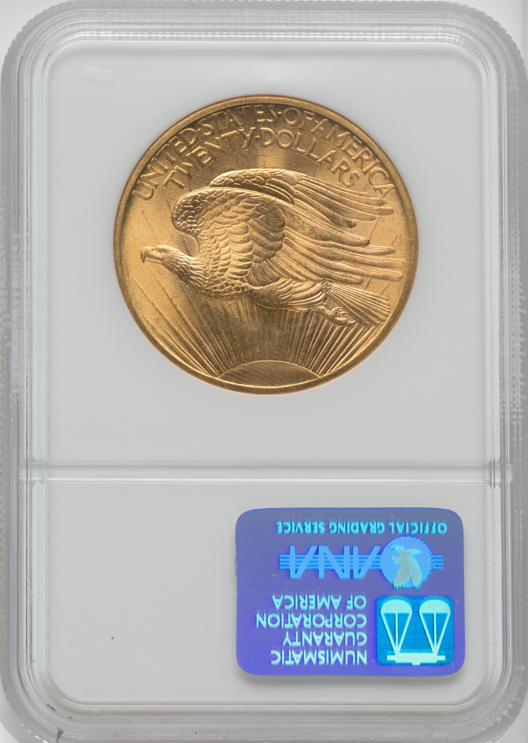 1908 NM $20 Wells Fargo Saint-Gaudens Double Eagle NGC MS67 - LCR Coin