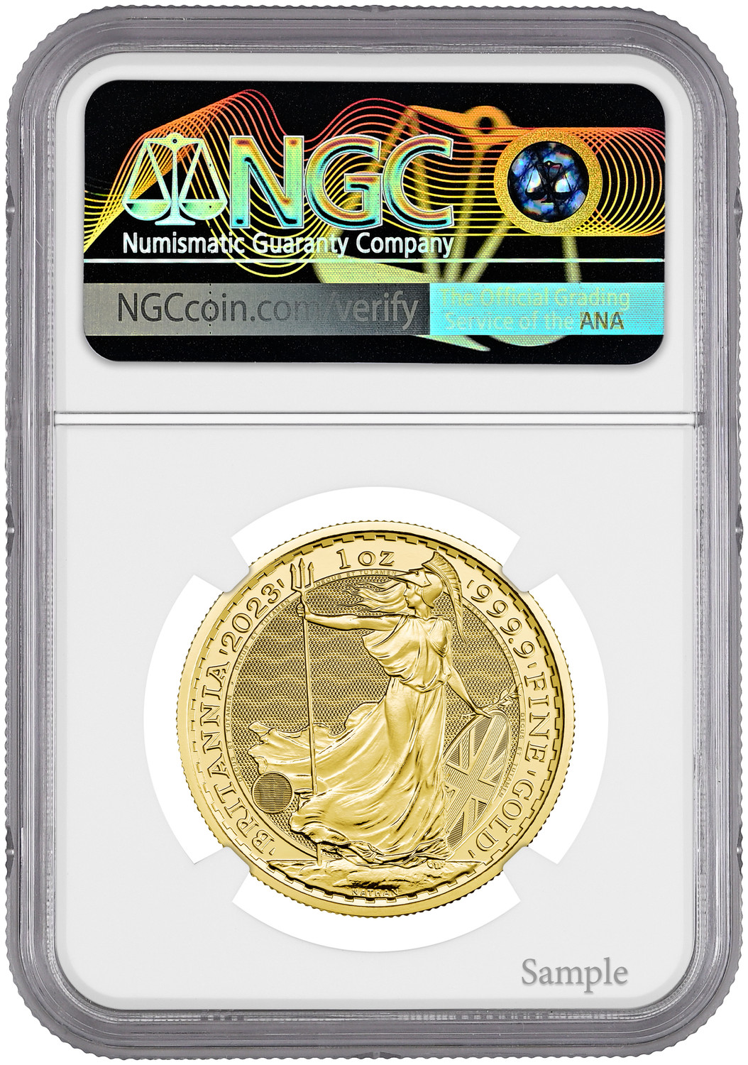 2023 G£100 First King Charles III Obverse Gold Britannia First