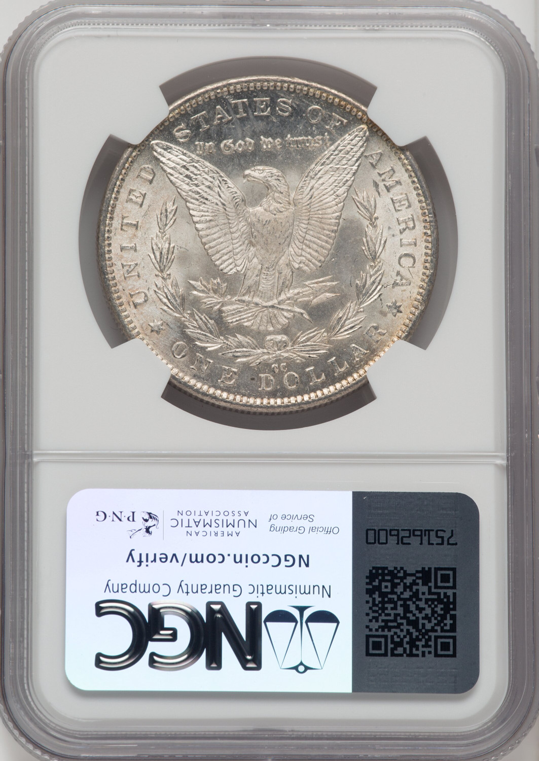 1891-CC $1 VAM-3 Spitting Eagle Morgan Dollar NGC MS63 - LCR Coin