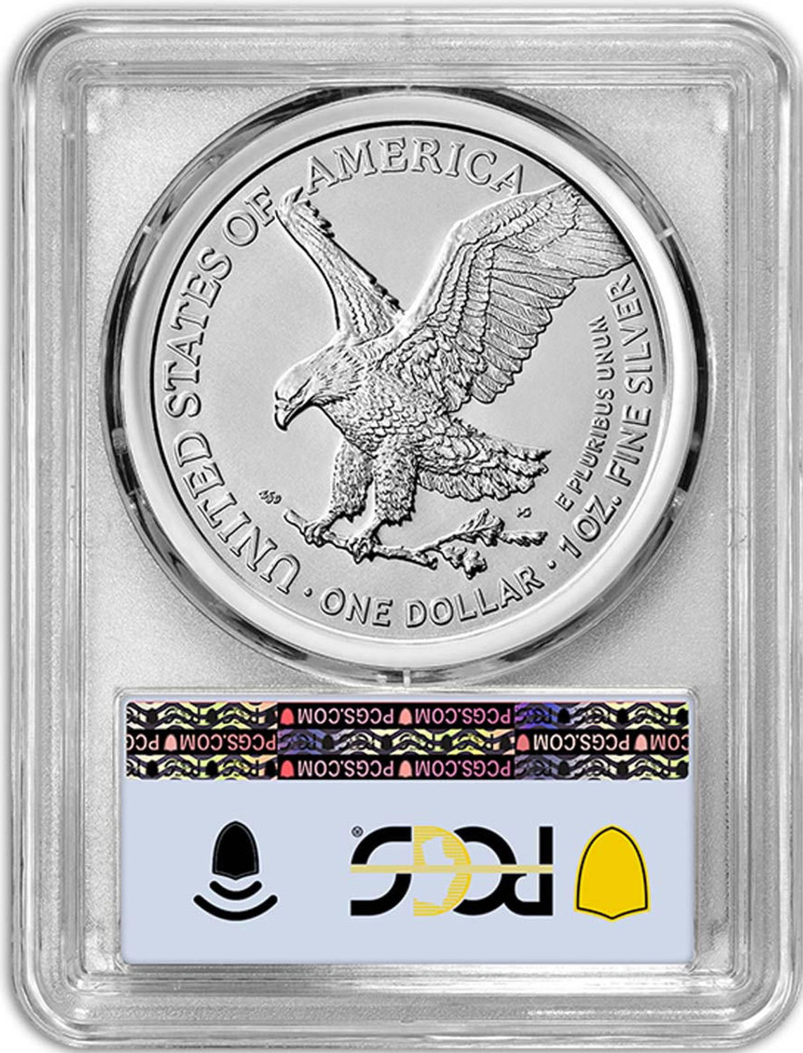 2024-(W) American Silver Eagle FDI Flag Label PCGS MS70
