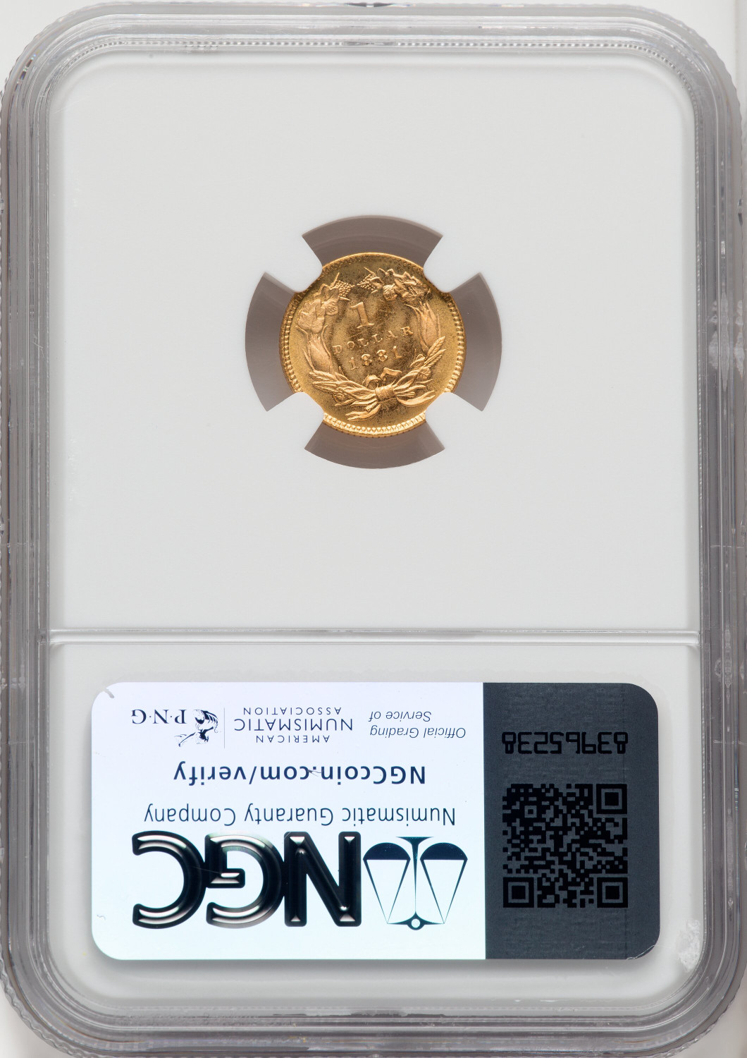 1881 G$1 Gold Dollar NGC MS68 - LCR Coin
