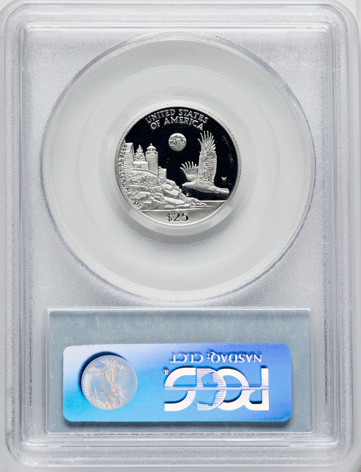 1998-W $25 Quarter-Ounce Platinum Eagle Statue of Liberty Blue