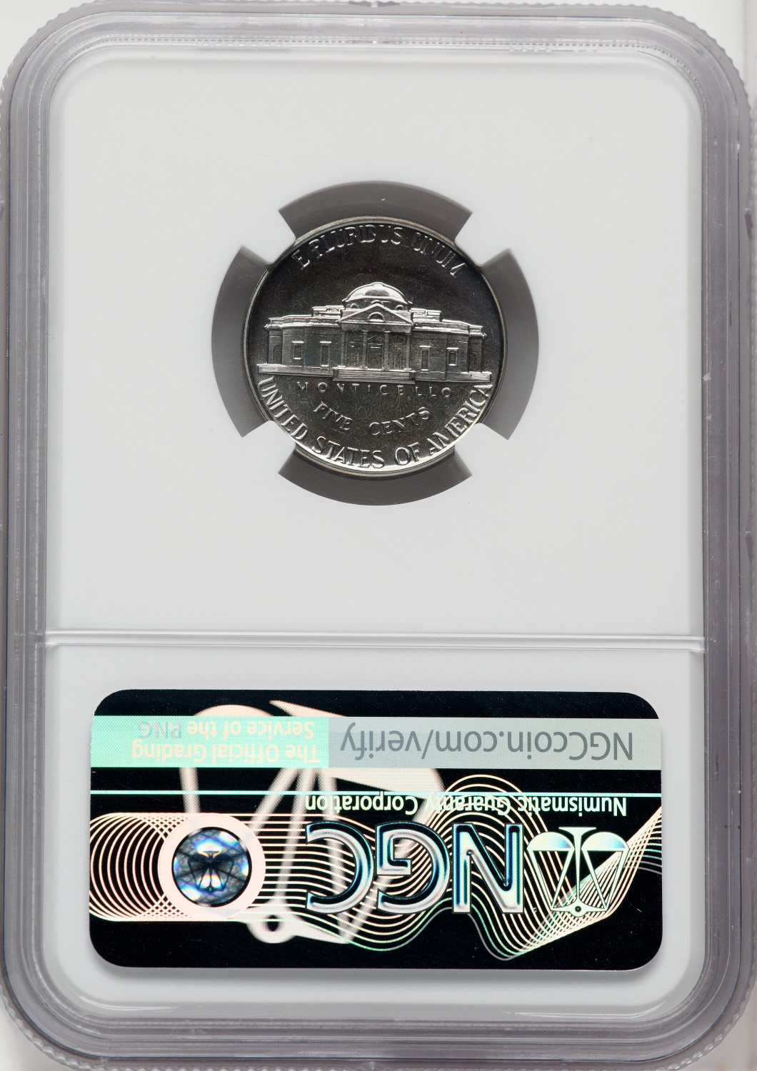 1939 5C Reverse of 1940 Proof Jefferson Nickel NGC PR67 (765038027