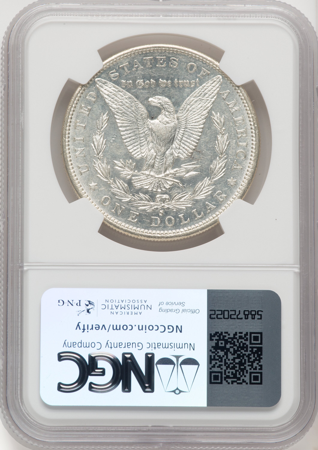 1884-S $1 Morgan Dollar NGC AU58 (768008012). Second Image