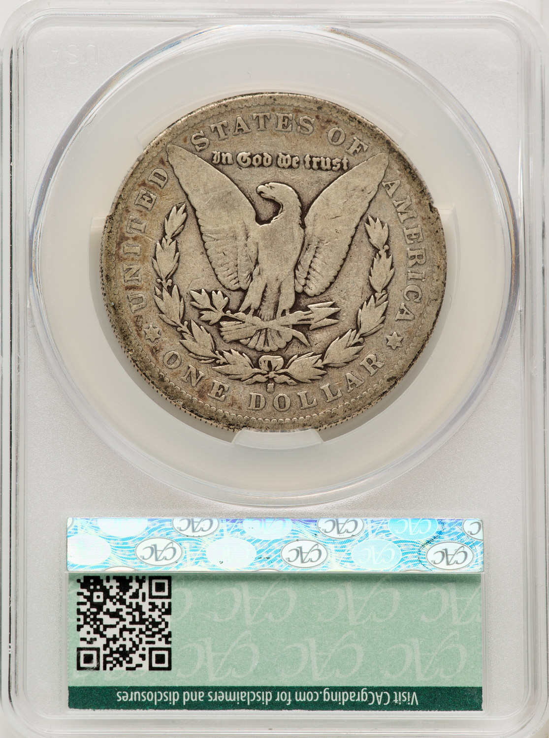 1893 S Morgan Dollar CACG G4 LCR Coin 1893 s morgan dollar cacg g4 lcr coin