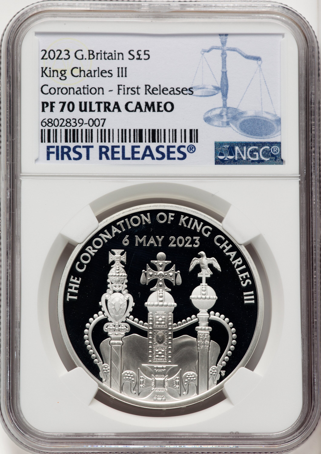 2023 G. Britain Silver King Charles III Coronation NGC PF70 | LCR Coin