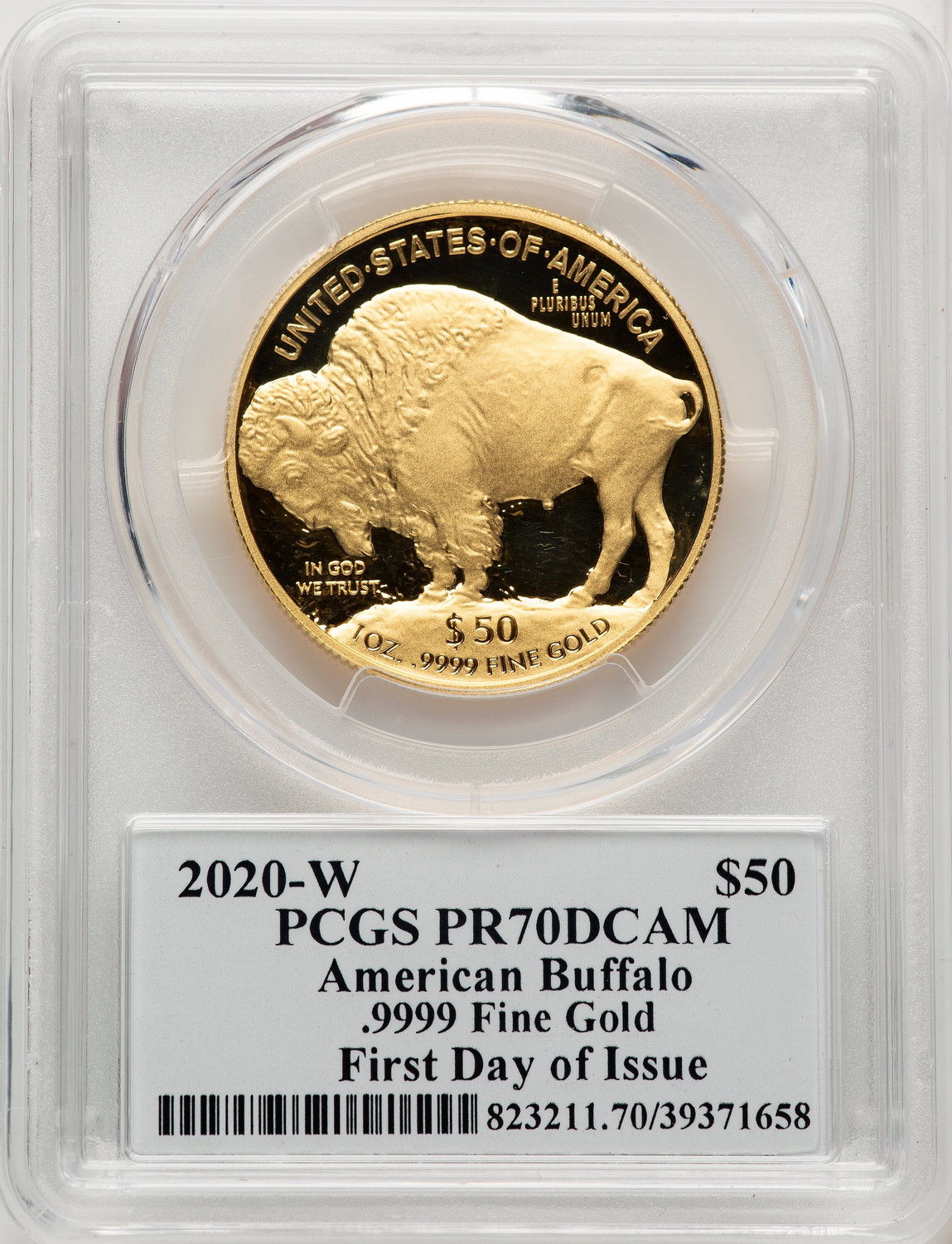 2020-W 1 oz Gold Buffalo FDI PCGS PR70 Cleveland | LCR Coin