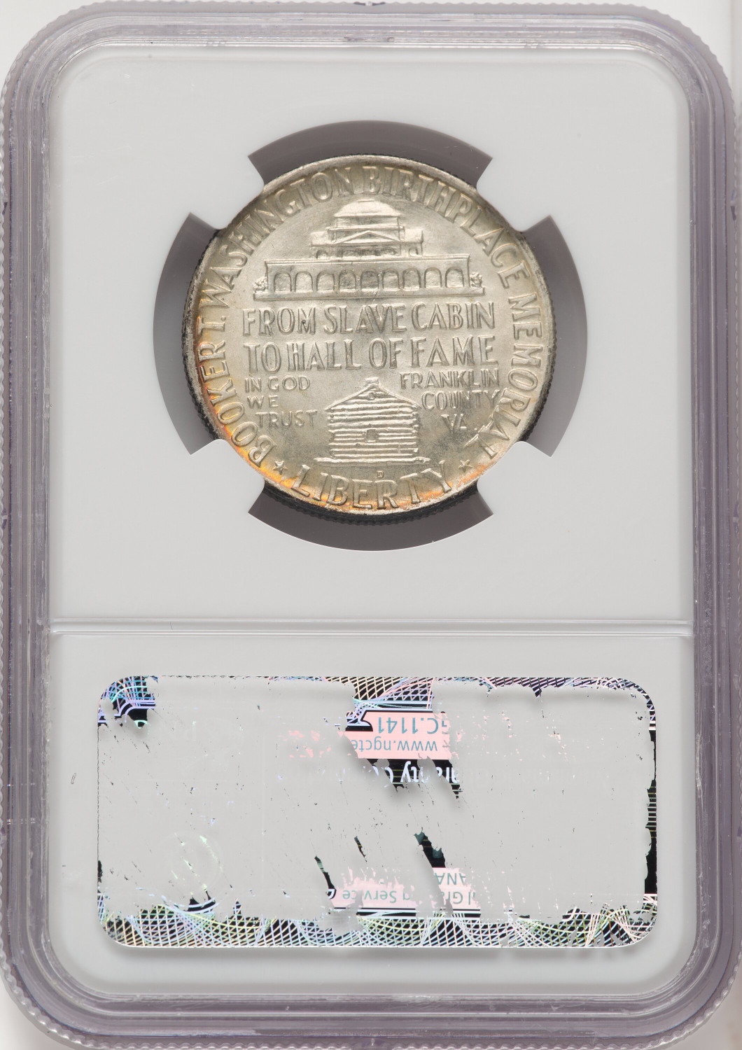 1950-D 50C Booker T. Washington Commemorative Silver NGC MS67 (771952016). Second Image
