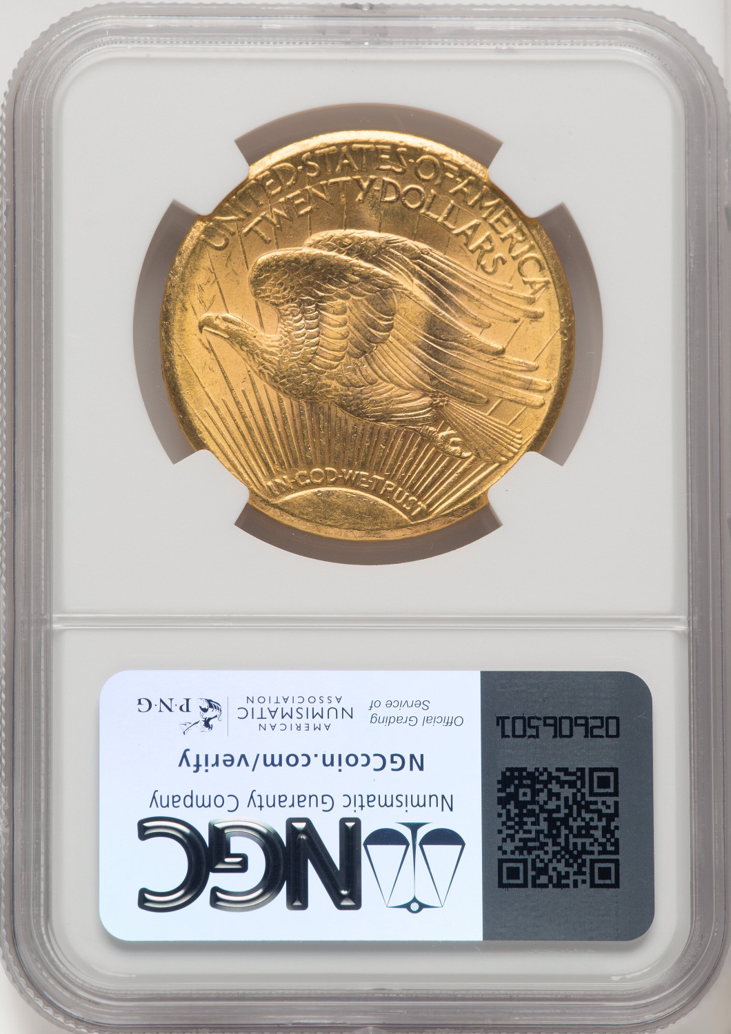 1926-S $20 Saint-Gaudens Double Eagle NGC MS64 (769563063). Second Image