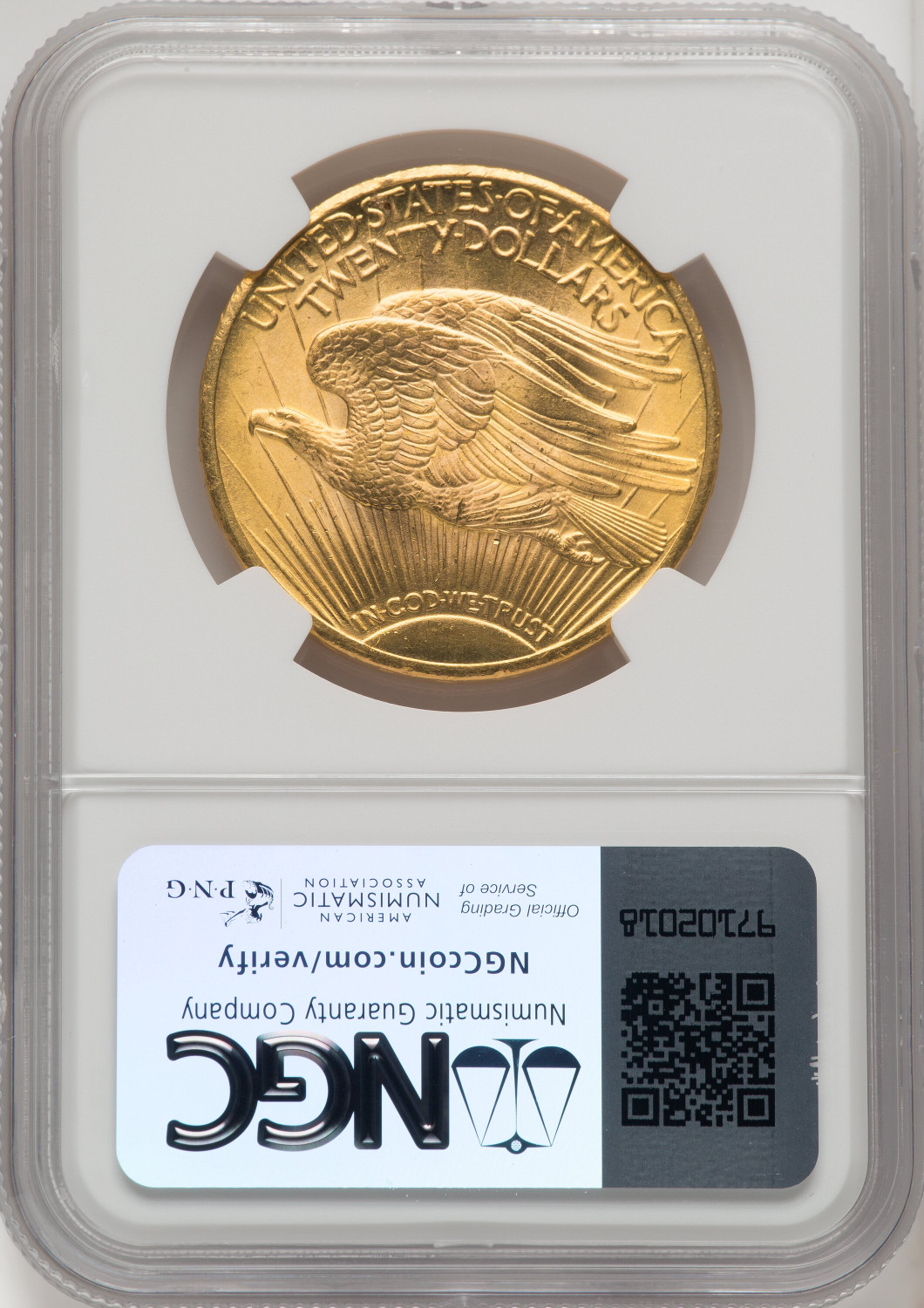 1928 $20 Saint-Gaudens Double Eagle NGC MS67 (771421003). Second Image