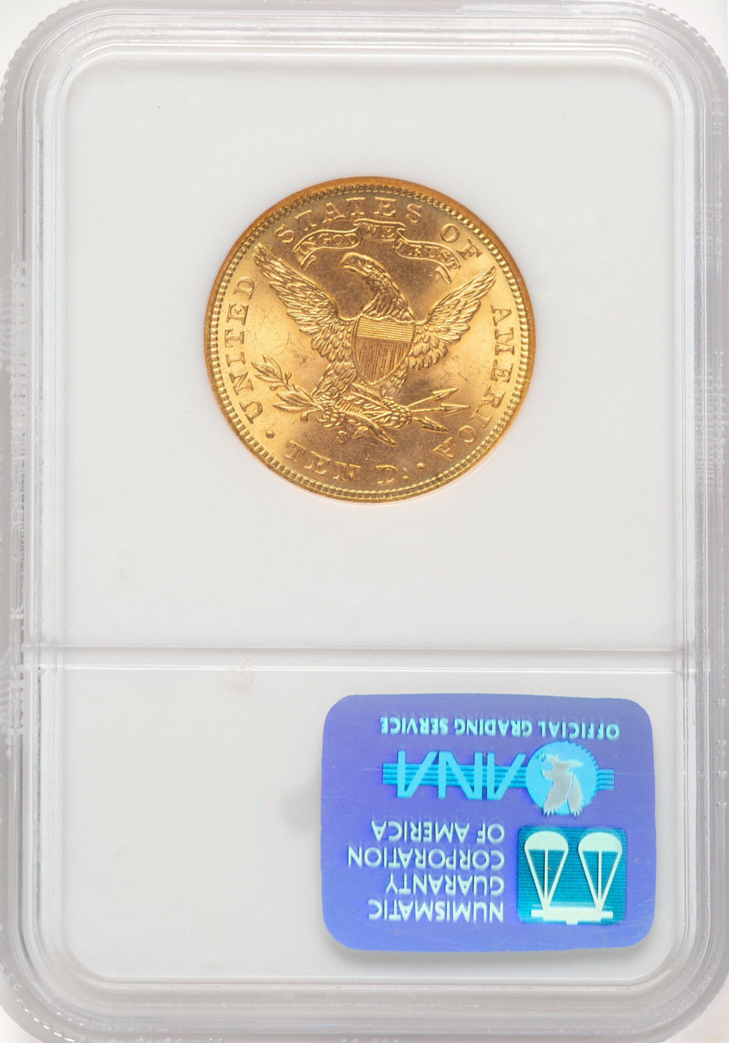 1901-S $10 Liberty Eagle NGC MS65. Second Image