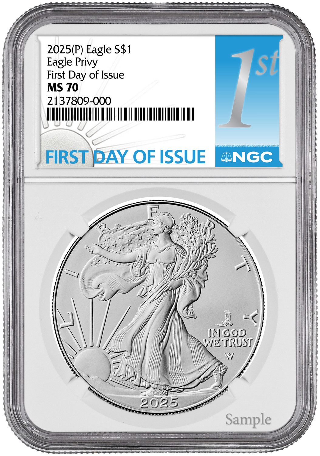 2025年 アメリカ シルバーイーグル Privy NGC 【初期5万枚限定】② 2025年 アメリカ シルバーイーグル Privy NGC 【初期5万枚限定