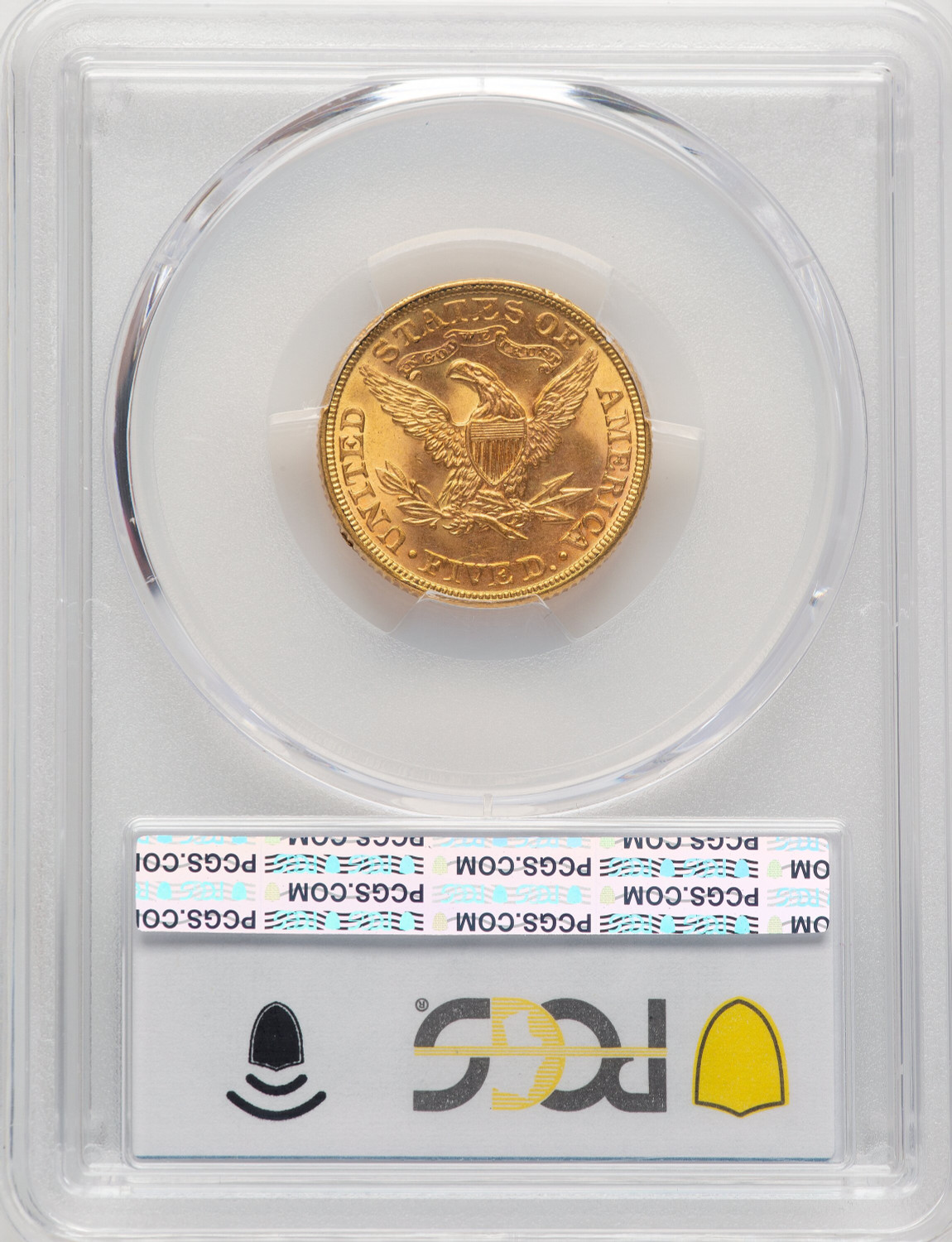 1897 $5 Liberty Half Eagle PCGS MS66 (772949002). Second Image