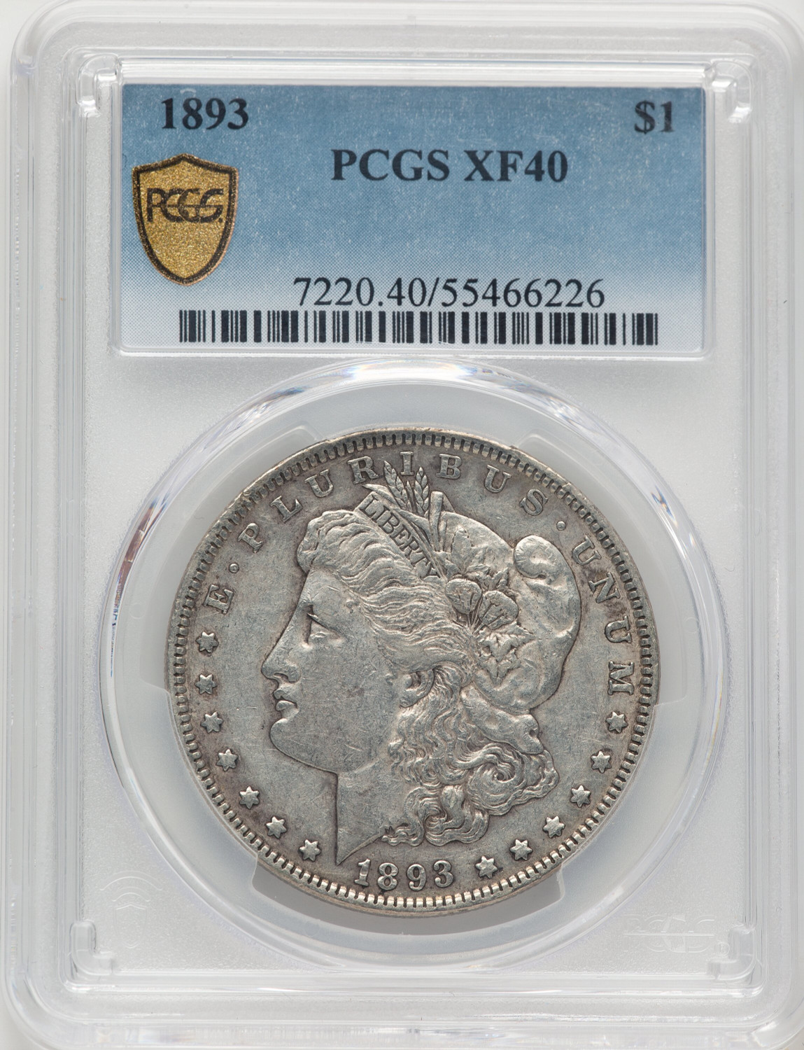 1893 Morgan Dollar PCGS XF40 (777139033) - LCR Coin