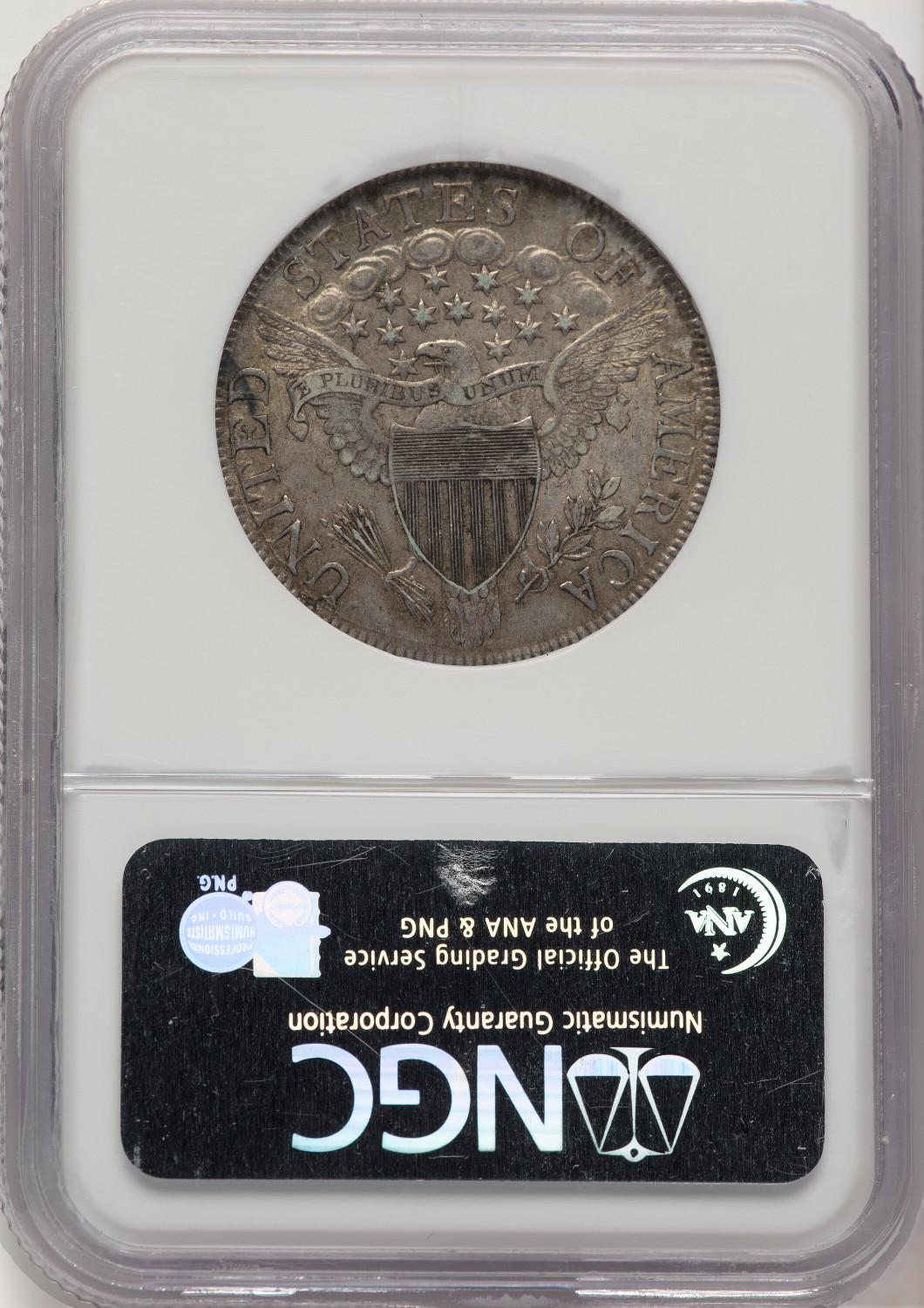 1806 50C Pointed 6 Stem Early Half Dollar NGC AU55. Second Image