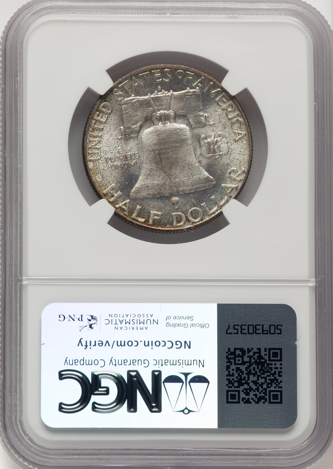 1949-S 50C FL Franklin Half Dollar NGC MS67 (778049023). Second Image