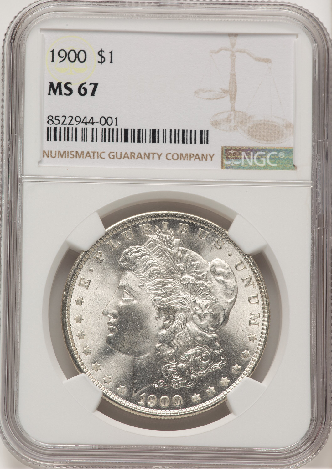 1900 Morgan Dollar NGC MS67 (772023032)