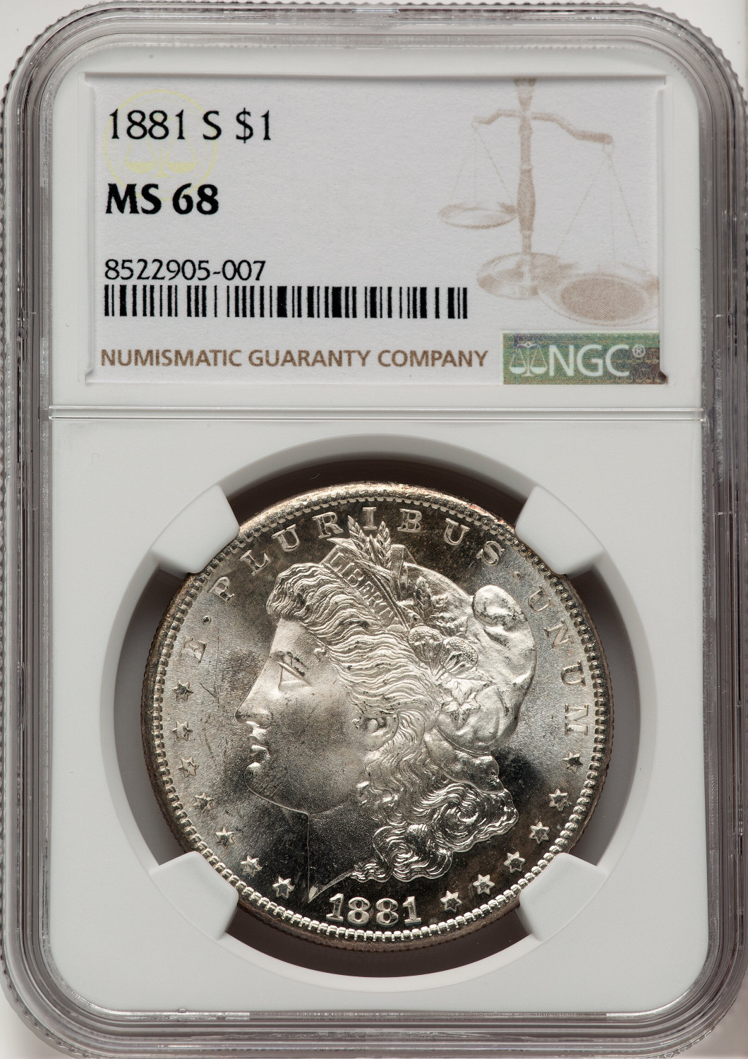 1881-S Morgan Dollar NGC MS68 (773647011)